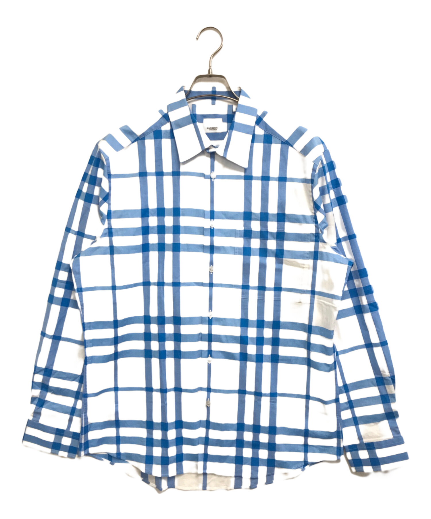 中古・古着通販】BURBERRY (バーバリー) チェックシャツ スカイブルー