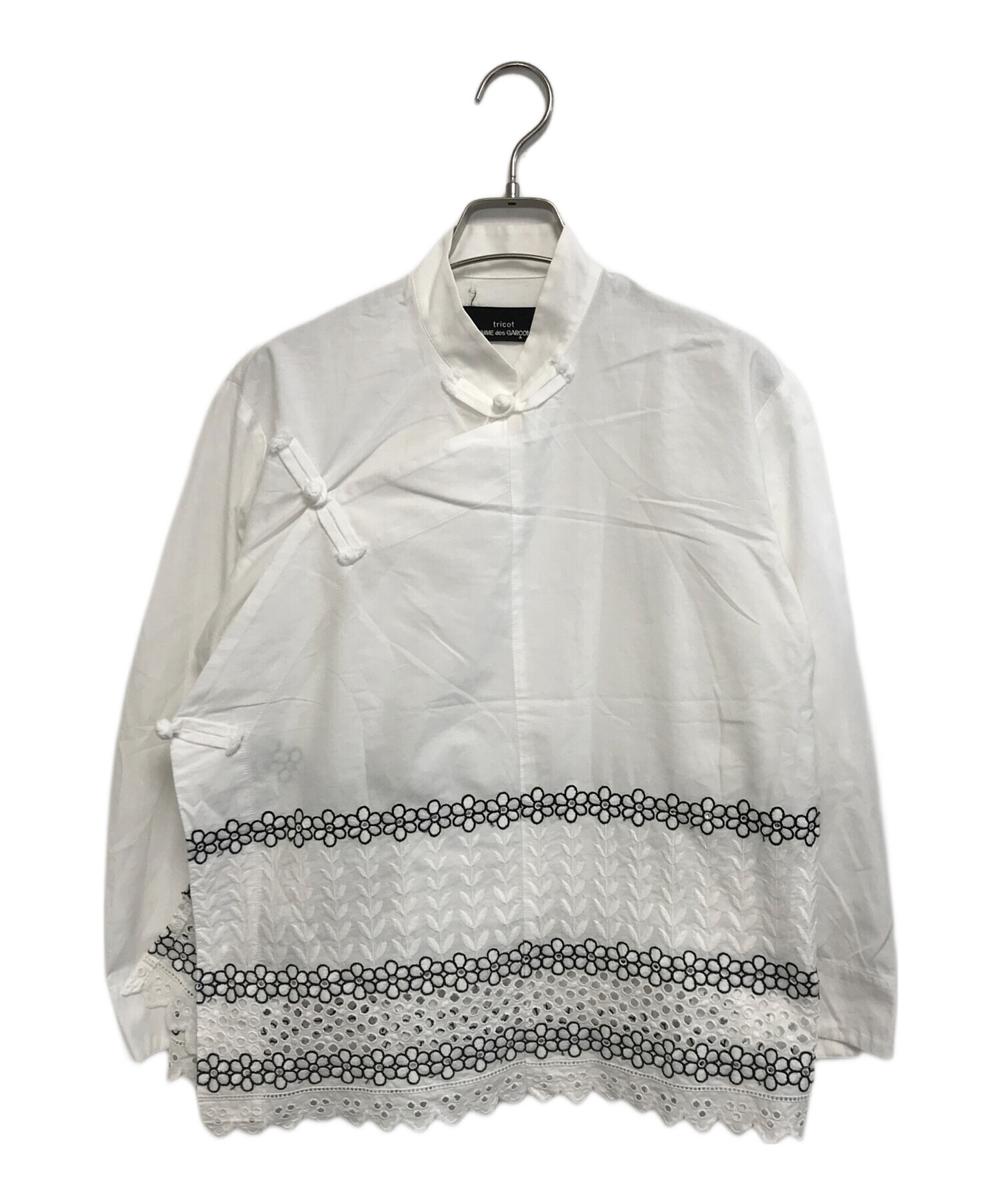 1994 tricot COMME des GARÇONS チャイナボタン 変形 中古・古着通販】tricot COMME des GARCONS (トリココムデギャルソン
