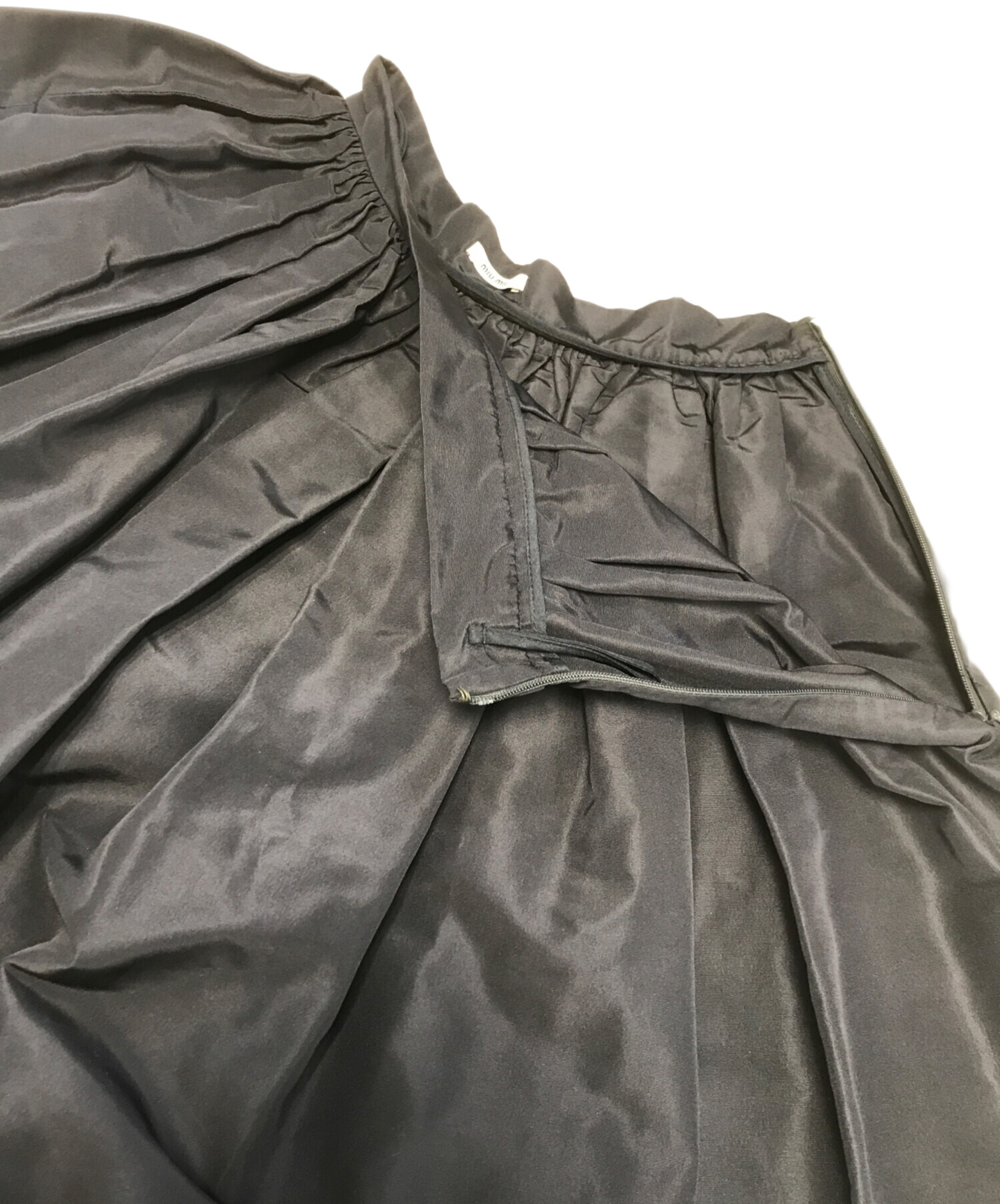 中古・古着通販】MIU MIU (ミュウミュウ) ミニスカート ネイビー 中古・古着通販】MIU MIU (ミュウミュウ) ミニスカート ネイビー
