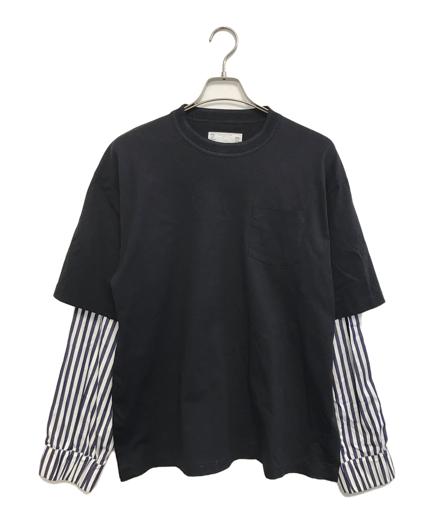 中古・古着通販】sacai (サカイ) カットソー ブラック サイズ:SIZE2 
