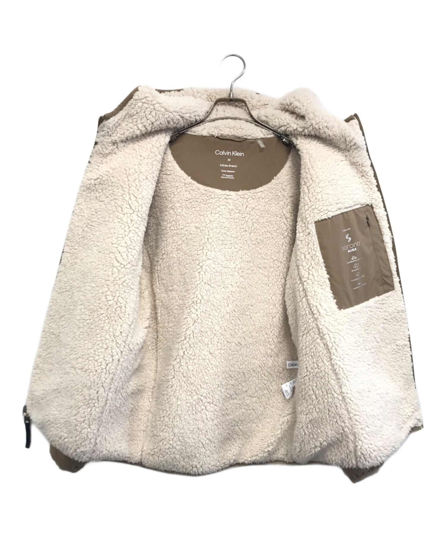 中古・古着通販】Calvin Klein (カルバンクライン) 中綿ボアジャケット 