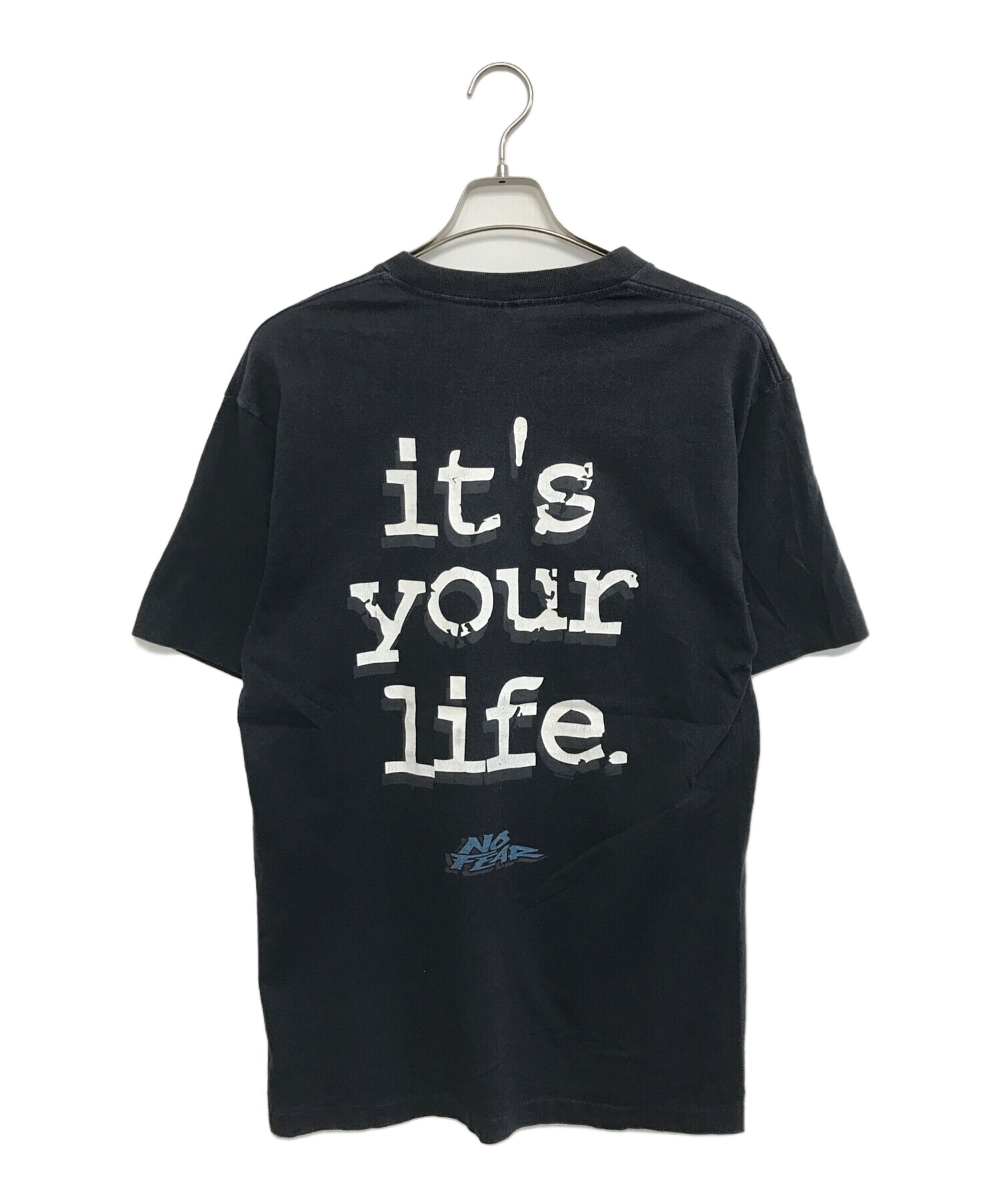 T シャツ no fear タグ 年代 1990s NO FEAR T-SHIRT FADE NAVY safarionline