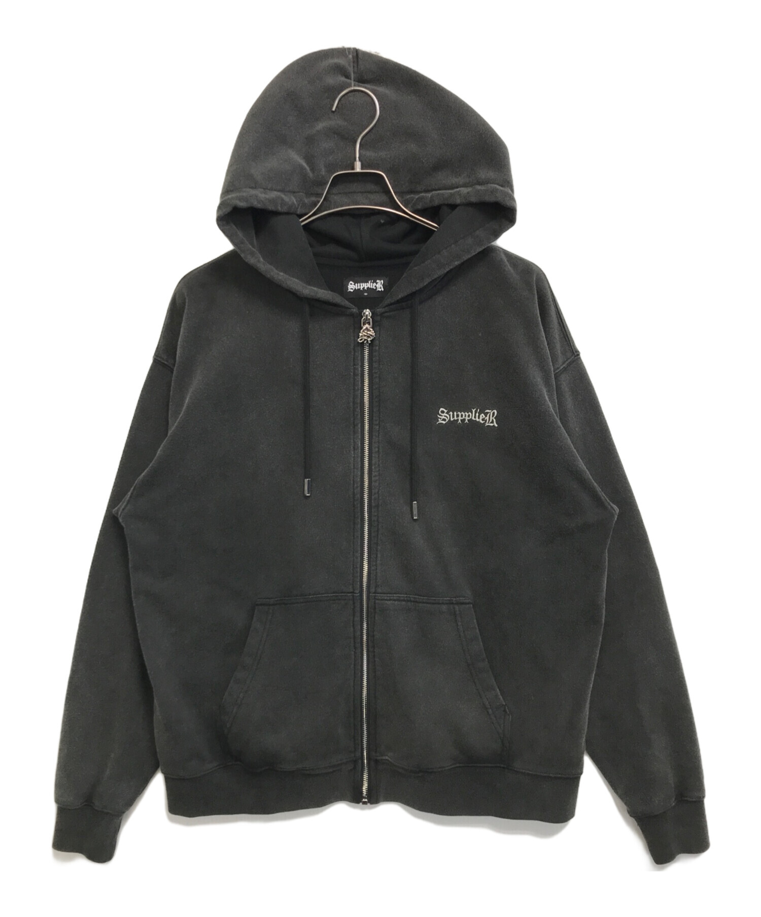 中古・古着通販】SUPPLIER (サプライヤー) ジップパーカー ブラック
