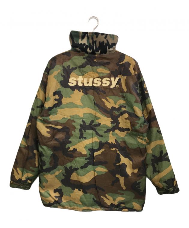 ✨希少✨ STUSSY ステューシー リバーシブル ジャケット カモフラ 黒 中古・古着通販】stussy (ステューシー) リバーシブルカモジャケット