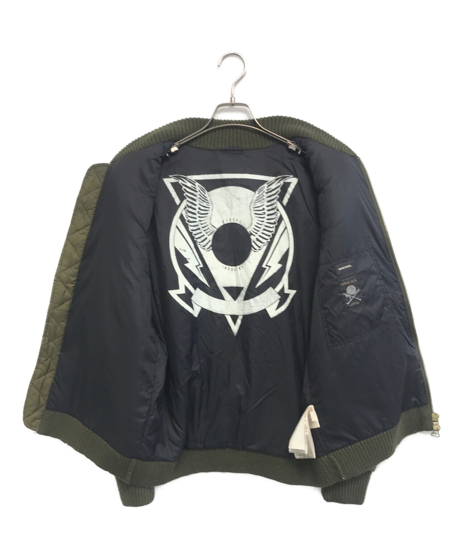 中古・古着通販】DIESEL (ディーゼル) 異素材切替ボンバージャケット
