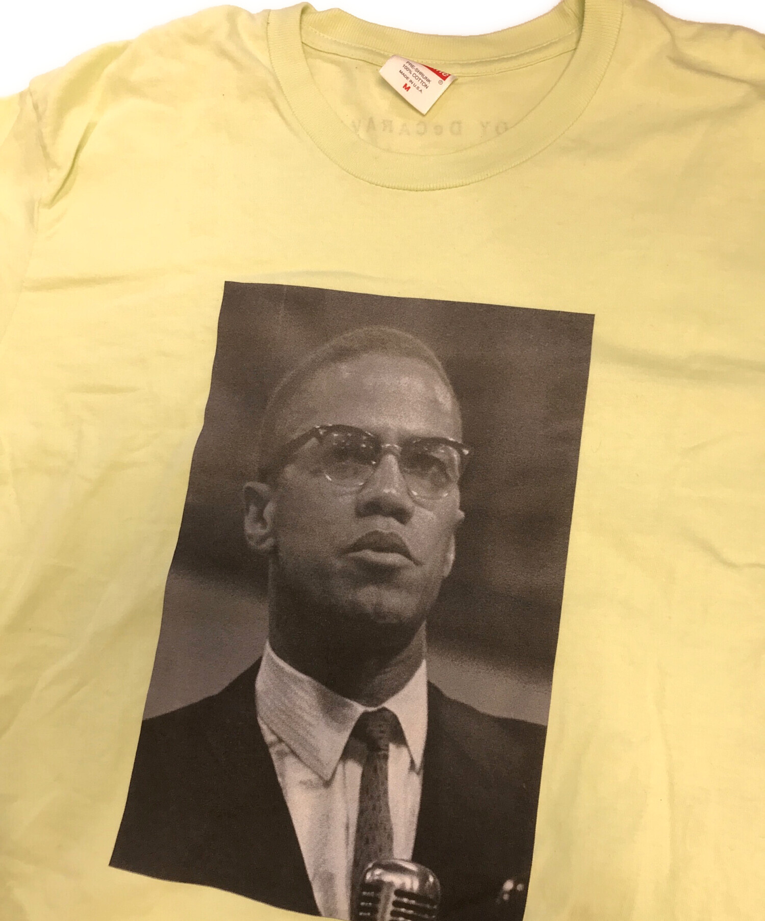 中古・古着通販】SUPREME (シュプリーム) Malcolm X Tee イエロー 