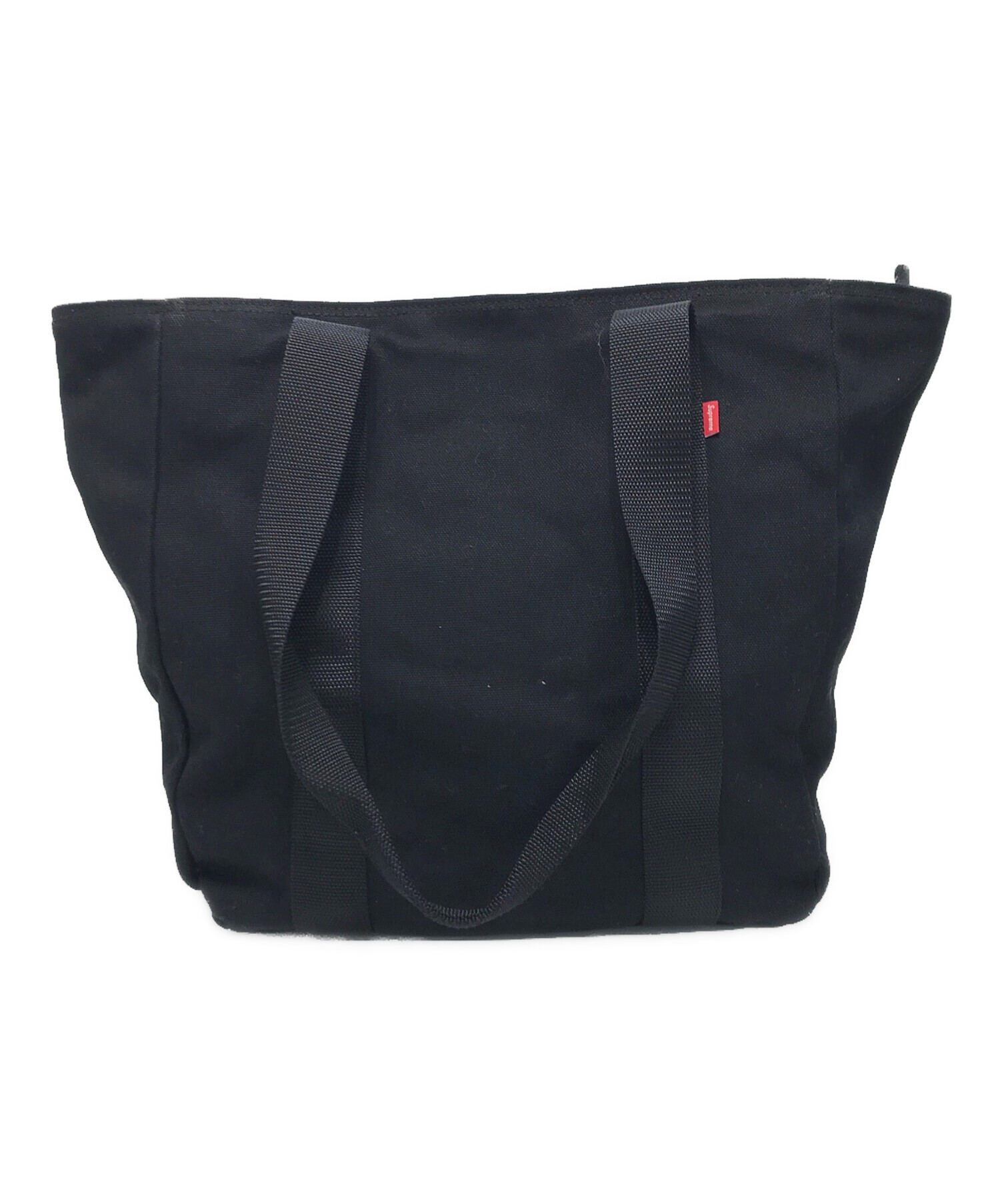 Supreme キャンバストートバッグ ブラック 中古・古着通販】SUPREME (シュプリーム) キャンバストートバッグ