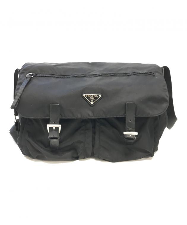 中古・古着通販】PRADA (プラダ) ナイロンメッセンジャーバッグ