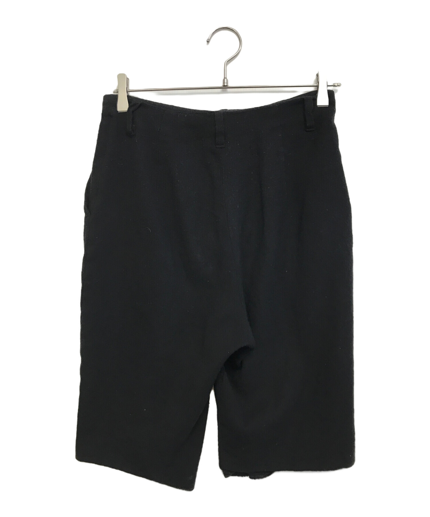 ドリスヴァンノッテン クロップドパンツ ハーフパンツ シルクポリエステル 34 中古・古着通販】DRIES VAN NOTEN (ドリスヴァンノッテン) 縮絨ハーフ