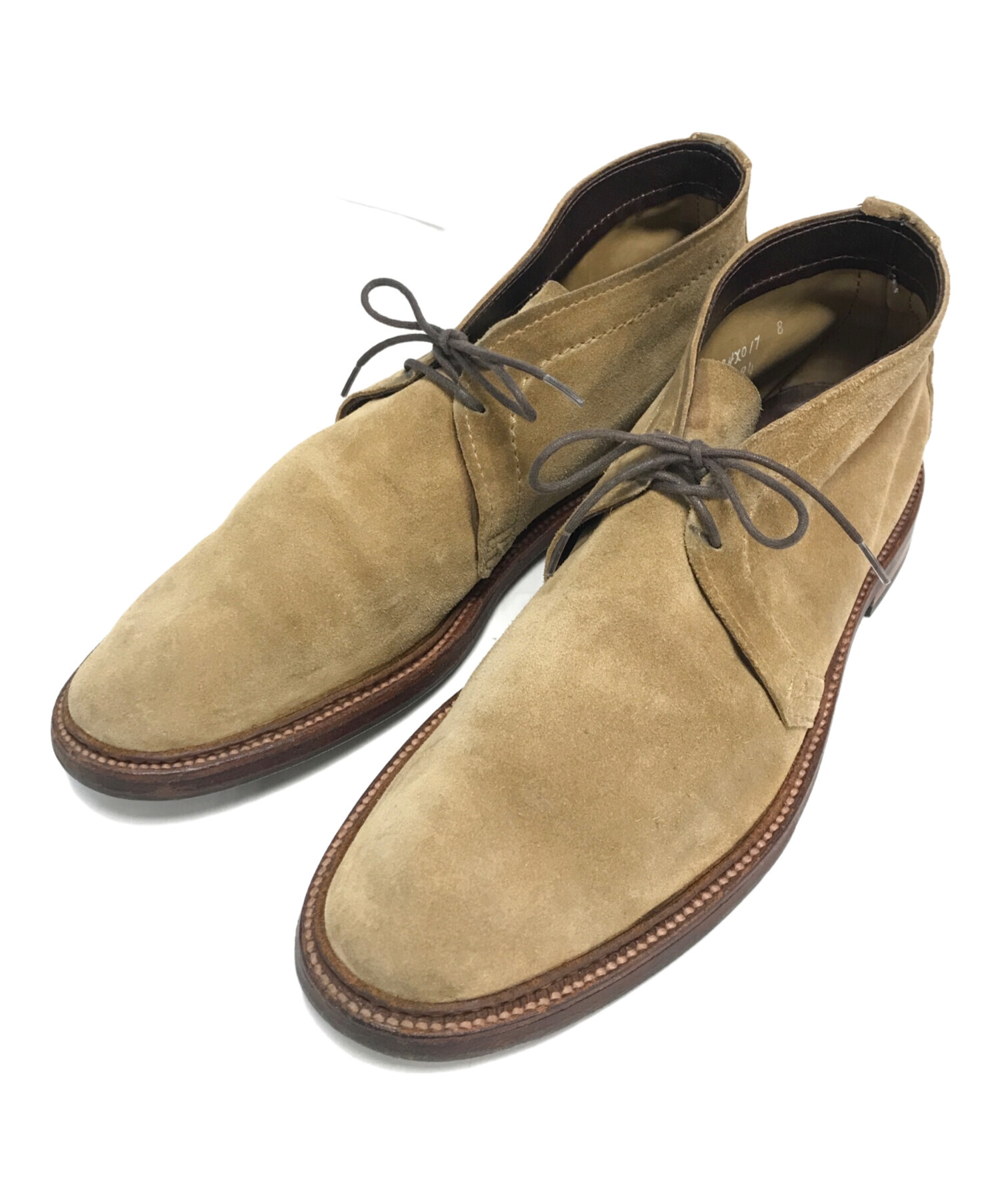 ALDEN オールデン ビジネス・ドレスシューズ 26cm ベージュ 【古着】【中古】【送料無料】 中古・古着通販】Alden (オールデン) スエードチャッカーブーツ