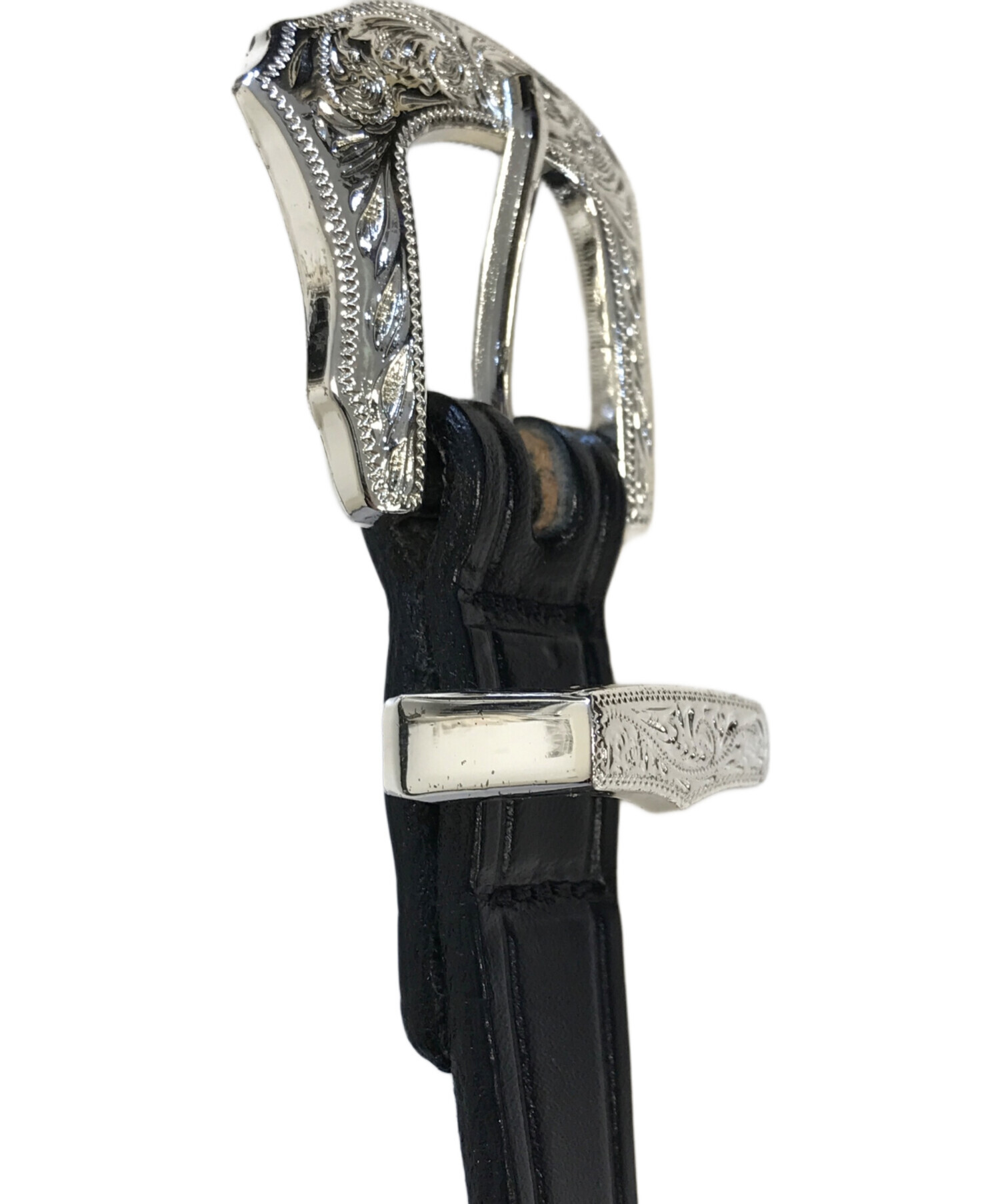 中古・古着通販】TORY LEATHER (トリーレザー) シルバーバックルレザー