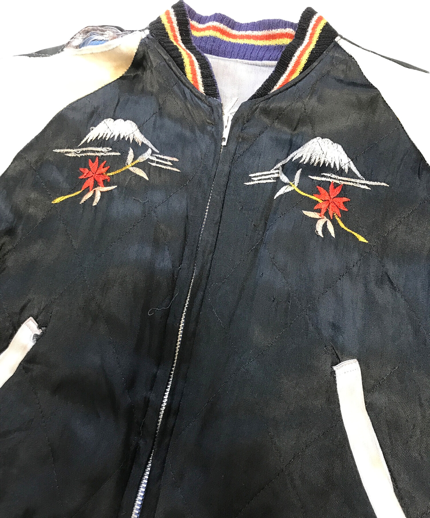 中古・古着通販】VINTAGE (ヴィンテージ) スカジャン ブルー サイズ