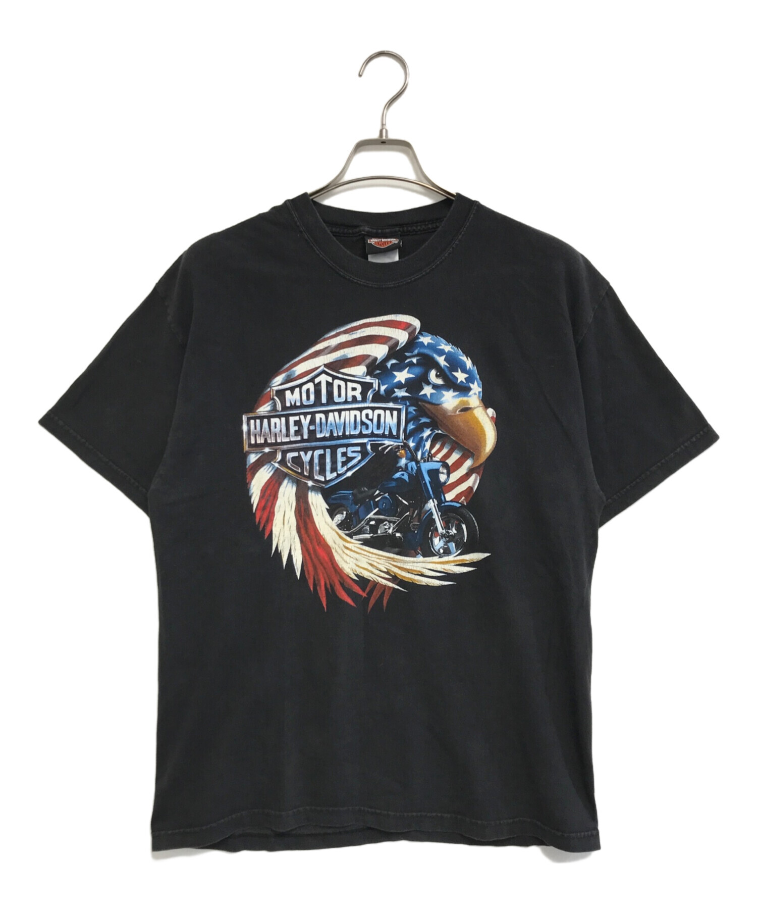 古着 HARLEY DAVIDSON ハーレーダビッドソン 00s オールド 半袖 Tシャツ M ブラック レディース 中古・古着通販】HARLEY-DAVIDSON (ハーレーダビッドソン) 半袖Tシャツ