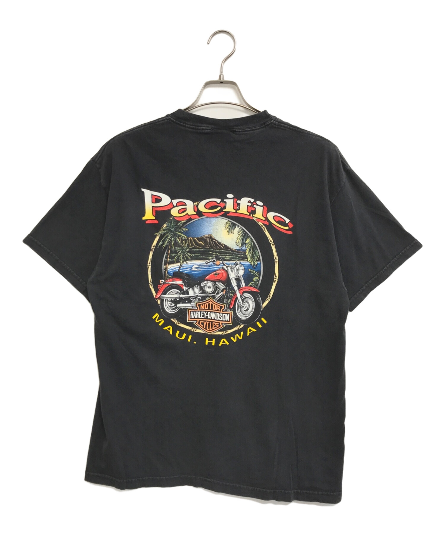 古着 HARLEY DAVIDSON ハーレーダビッドソン 00s オールド 半袖 Tシャツ M ブラック レディース 中古・古着通販】モーターサイクルTシャツ (モーターサイクルTシャツ