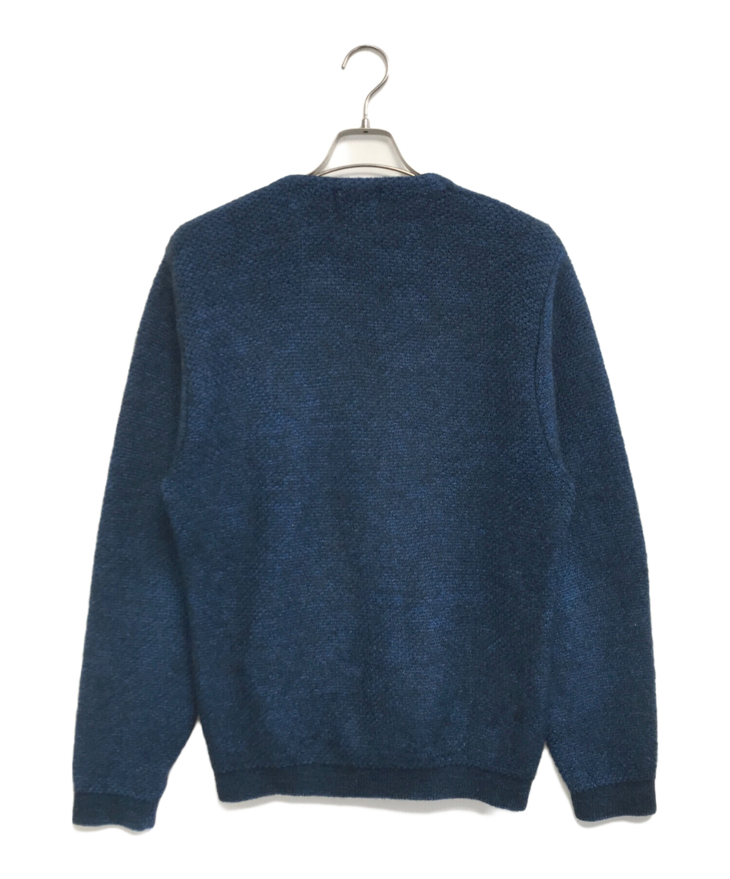 60s Jockey モヘアカーディガン アメリカ製 XL 青黒 ビッグサイズ 中古・古着通販】JOCKEY (ジョッキー) モヘアニットカーディガン