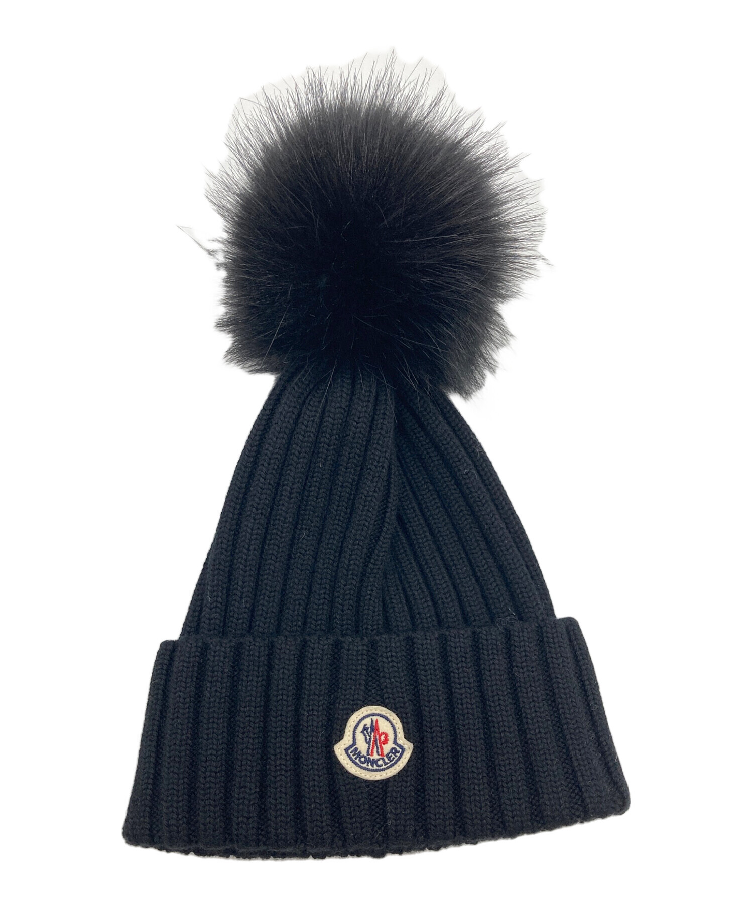 中古・古着通販】MONCLER (モンクレール) ファー付きニットキャップ