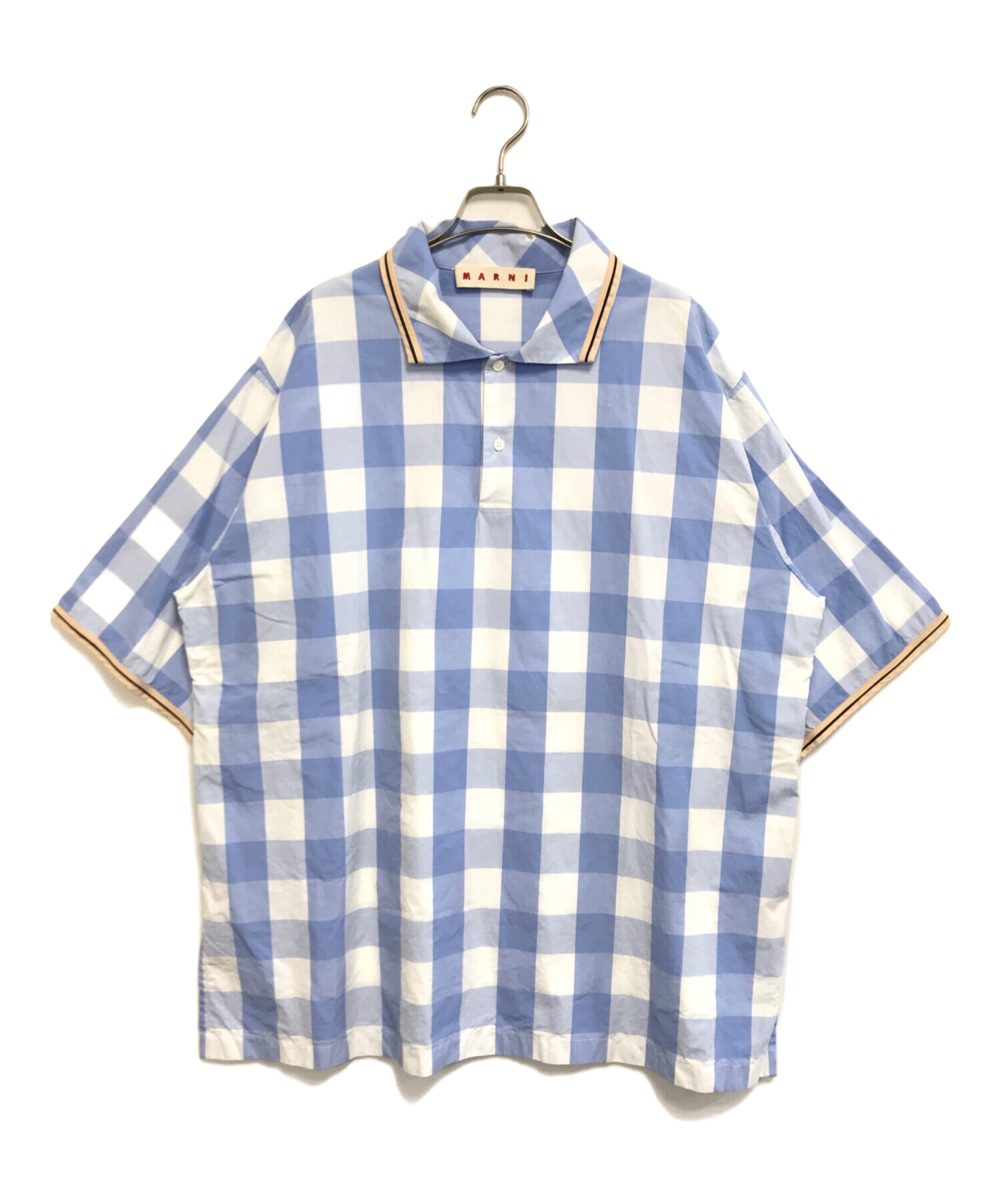 中古・古着通販】MARNI (マルニ) プルオーバーギンガムチェックシャツ