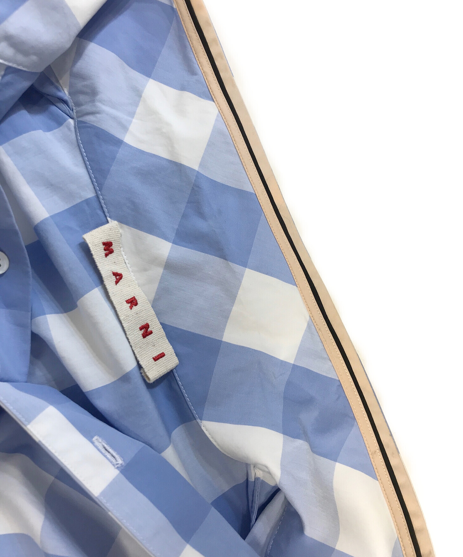 中古・古着通販】MARNI (マルニ) プルオーバーギンガムチェックシャツ