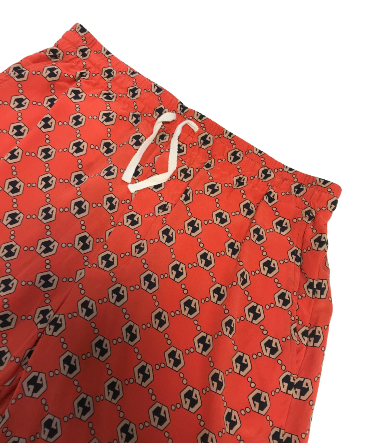 中古・古着通販】GUCCI (グッチ) GG総柄 ハーフパンツ オレンジ サイズ