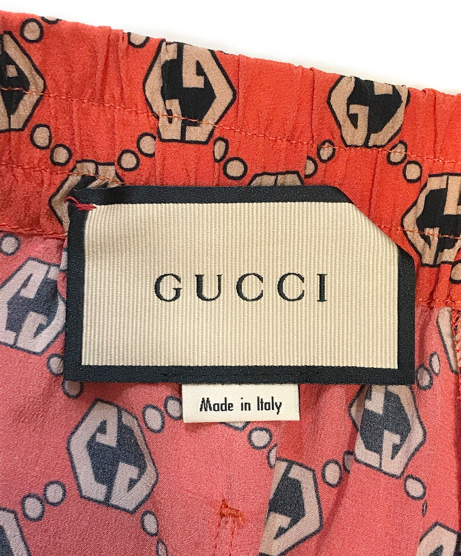 中古・古着通販】GUCCI (グッチ) GG総柄 ハーフパンツ オレンジ サイズ