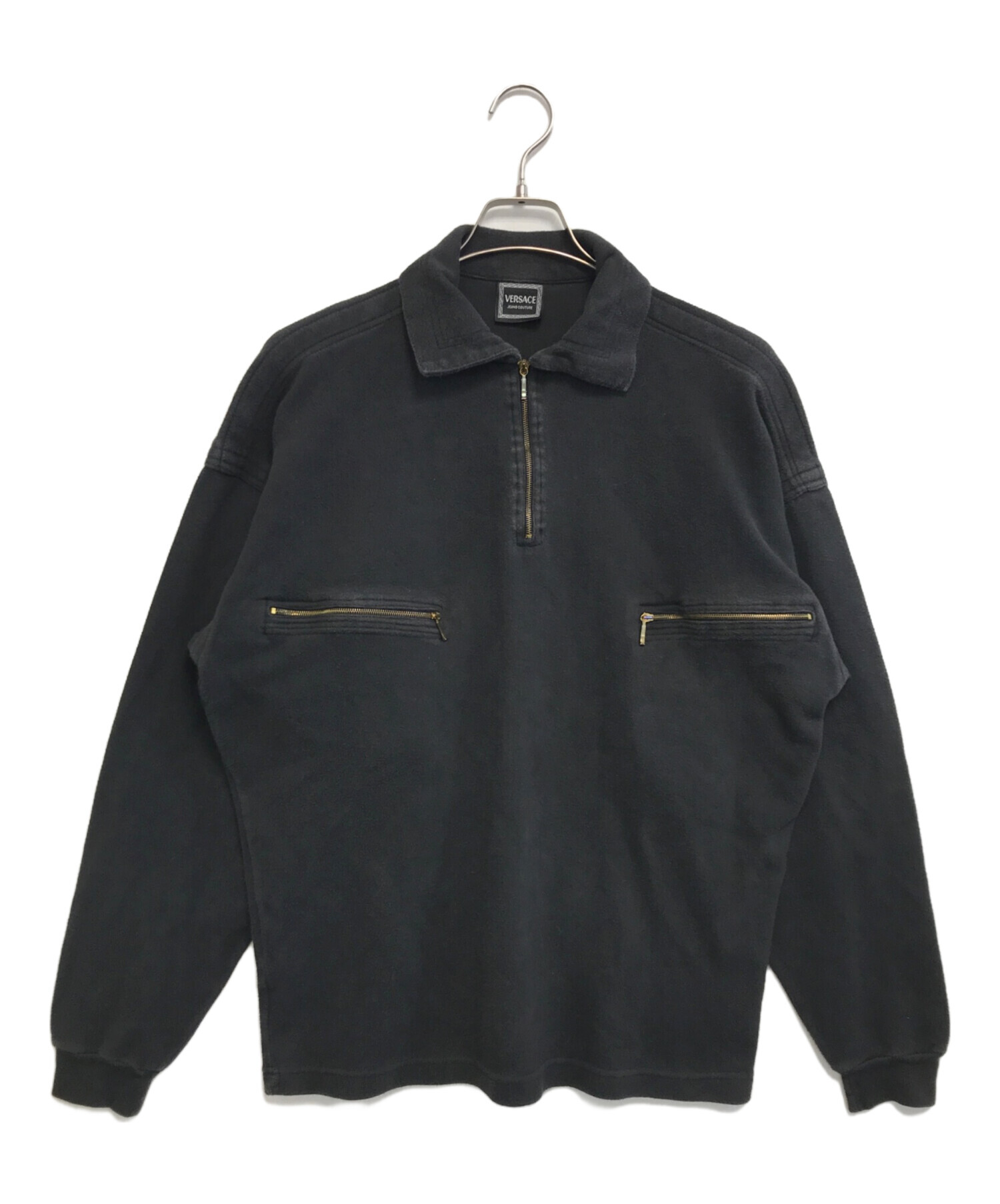 中古・古着通販】VERSACE (ヴェルサーチェ) ハーフジップスウェット 