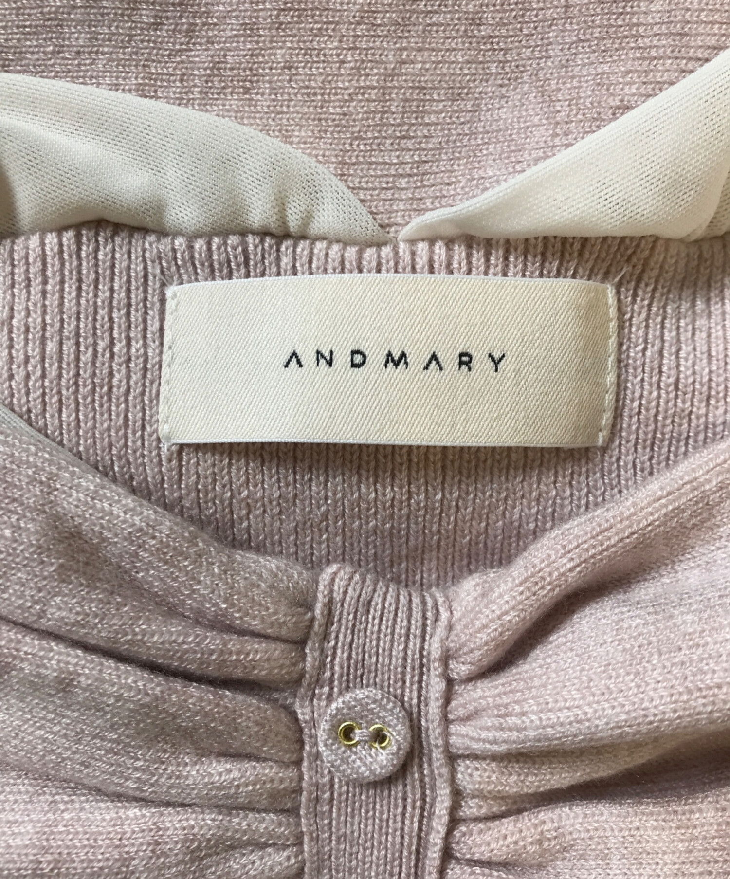 中古・古着通販】ANDMARY (アンドマリー) Shannon tulle knit tops