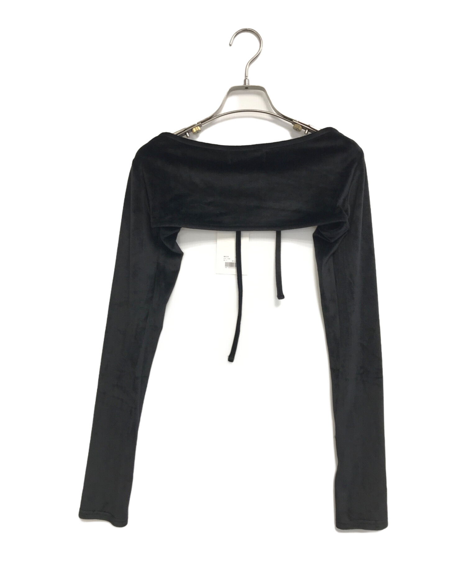 中古・古着通販】ANDMARY (アンドマリー) Mei shirring tops ブラック