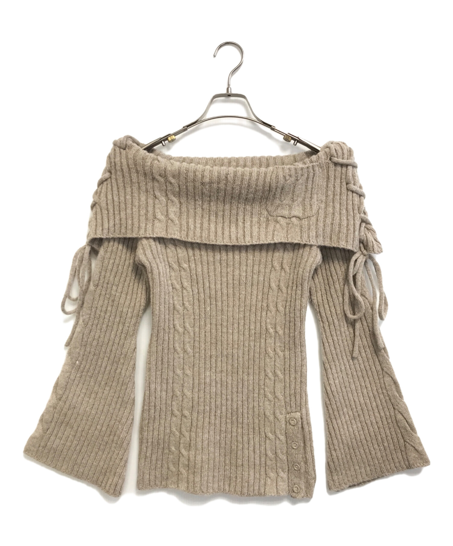 中古・古着通販】ANDMARY (アンドマリー) Corrie lace knit set up