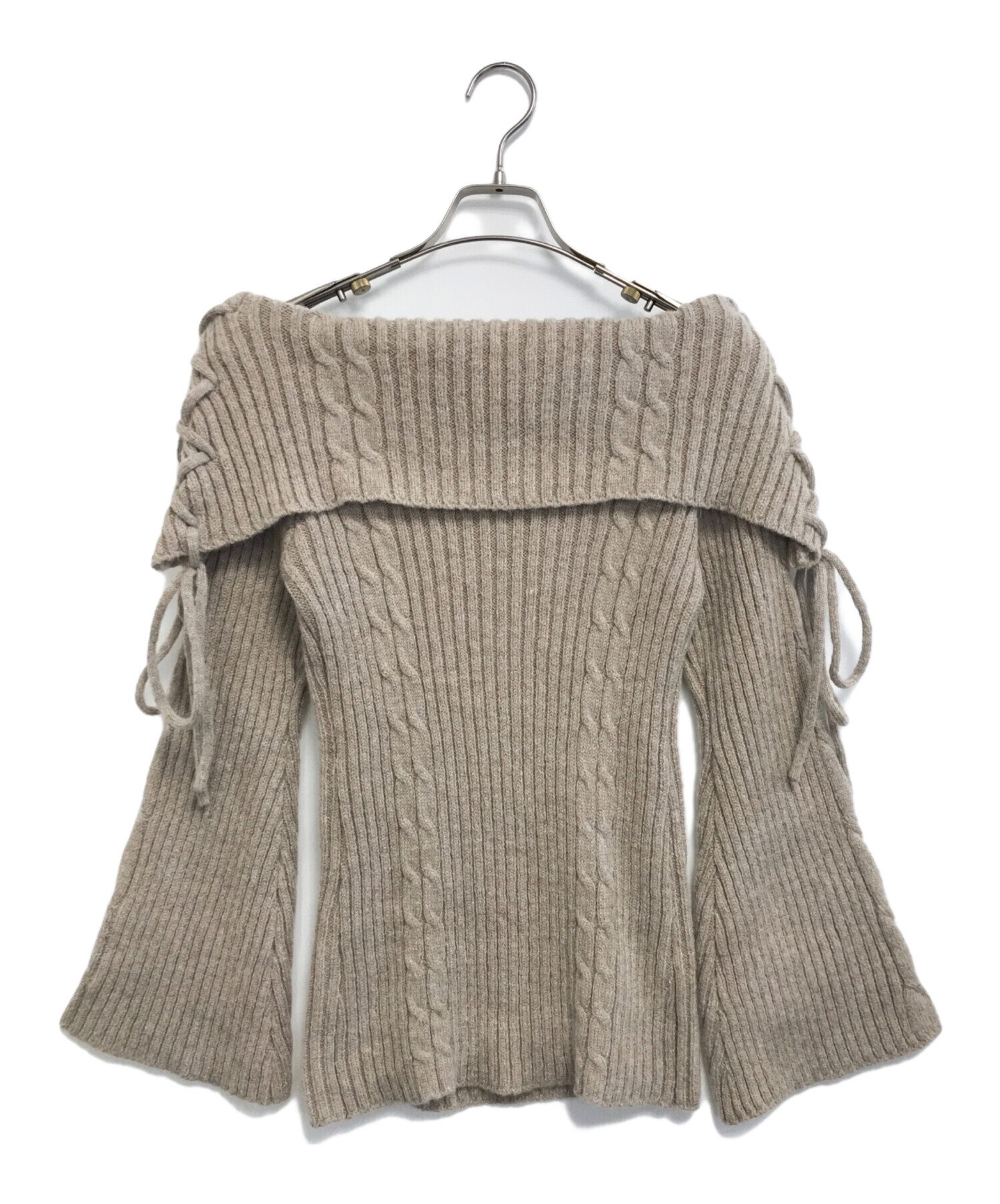 中古・古着通販】ANDMARY (アンドマリー) Corrie lace knit set up