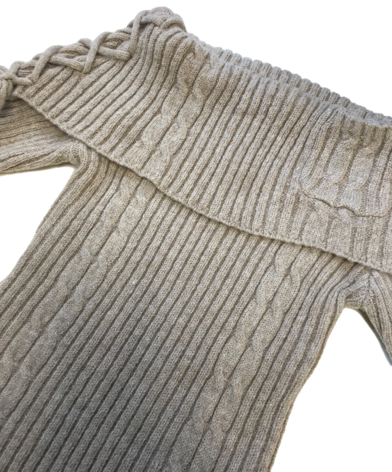 中古・古着通販】ANDMARY (アンドマリー) Corrie lace knit set up