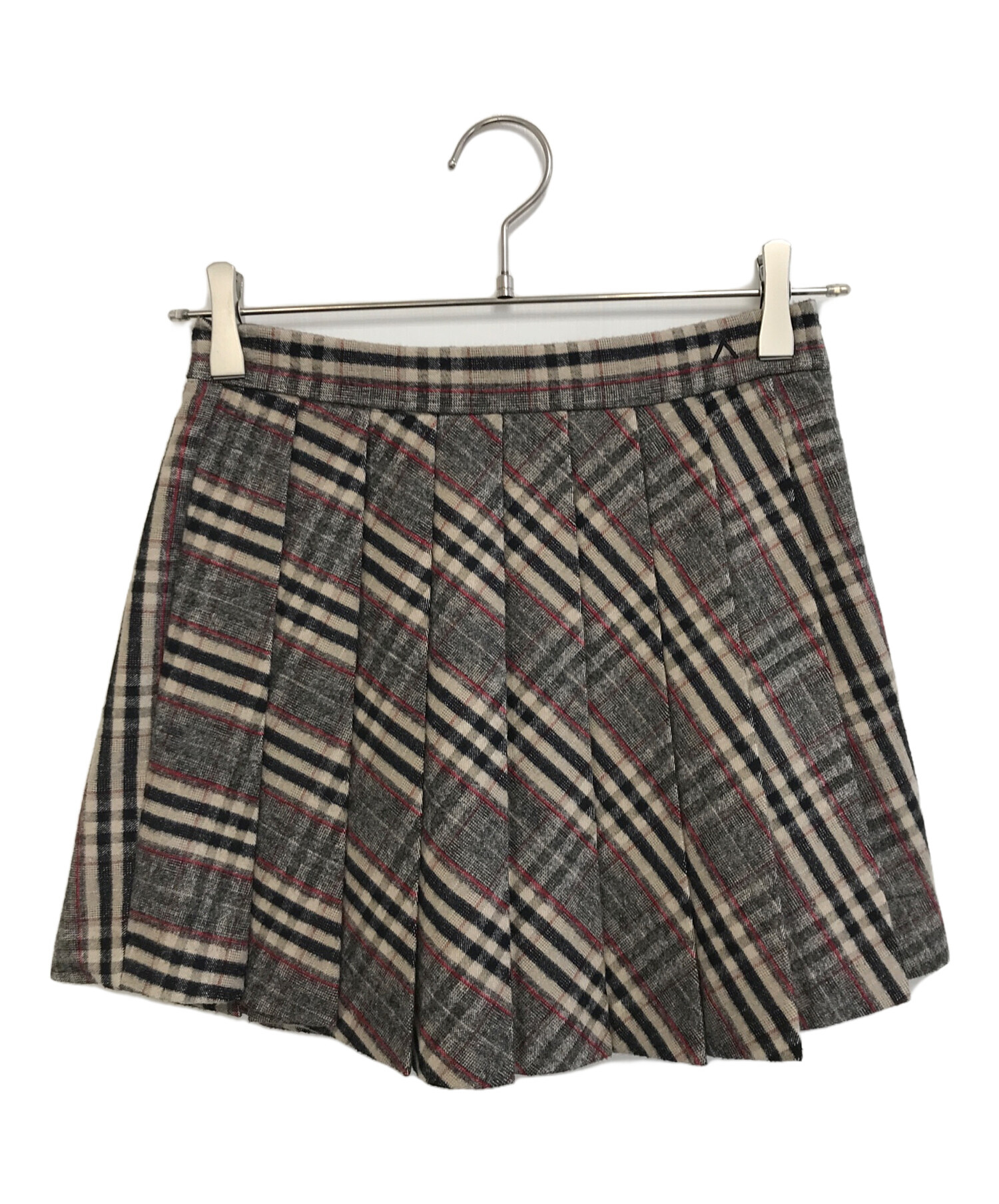 中古・古着通販】ANDMARY (アンドマリー) Monica check pleats mini 