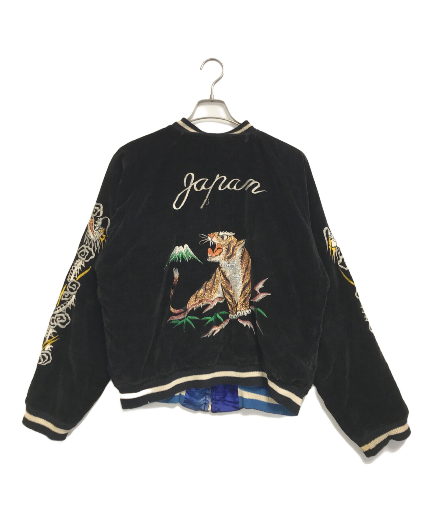 中古・古着通販】VINTAGE (ヴィンテージ) スカジャン ブラック×ブルー
