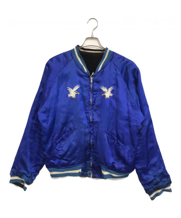 中古・古着通販】VINTAGE (ヴィンテージ) スカジャン ブラック×ブルー