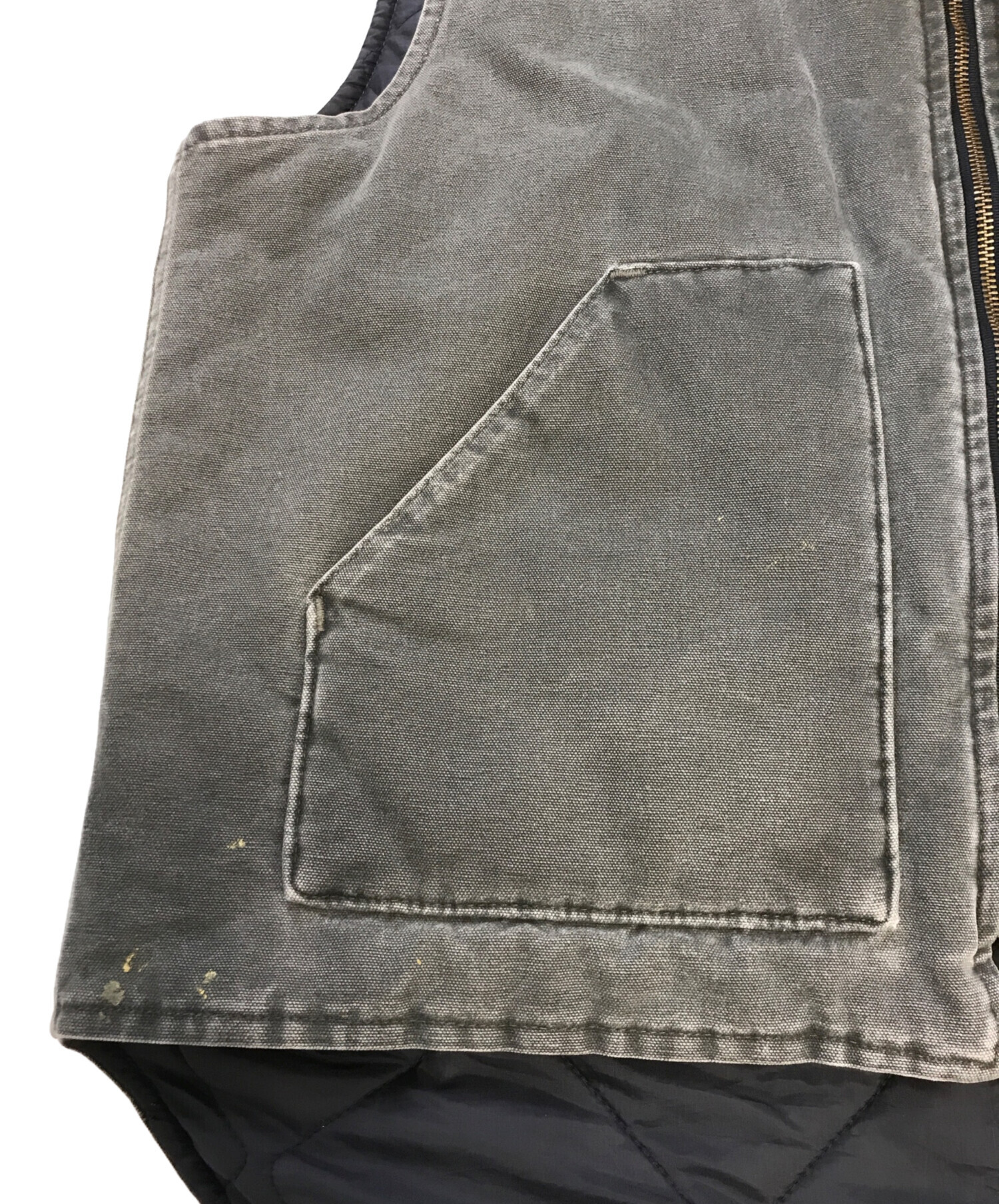 中古・古着通販】CarHartt (カーハート) ダックベスト モスグリーン 
