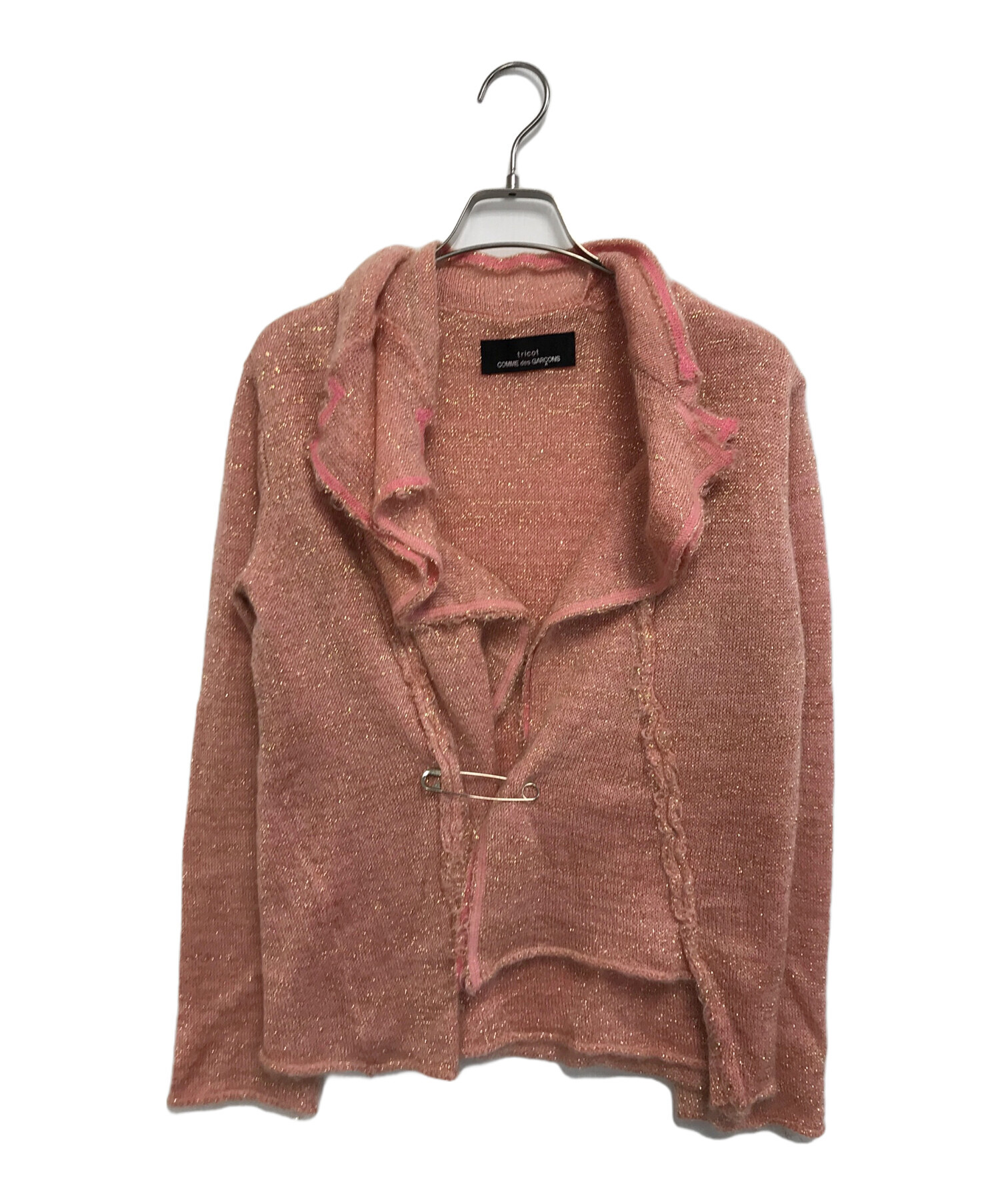 ぽこ　tricot COMMEdesGARCONS　切替ニットジャケット 中古・古着通販】tricot COMME des GARCONS (トリココムデギャルソン