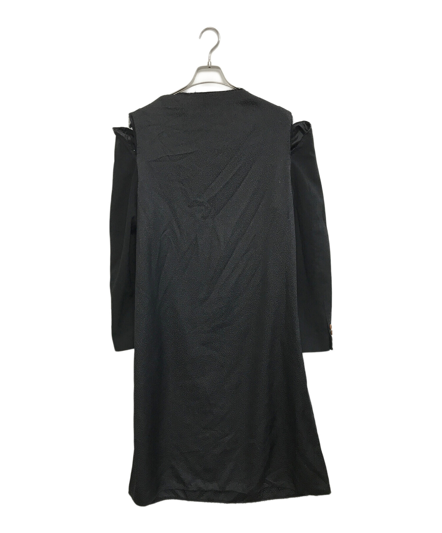コムデギャルソンオムプリュス　長袖カットソー　黒　ブラック　グレー 中古・古着通販】COMME des GARCONS HOMME PLUS (コムデギャルソンオム