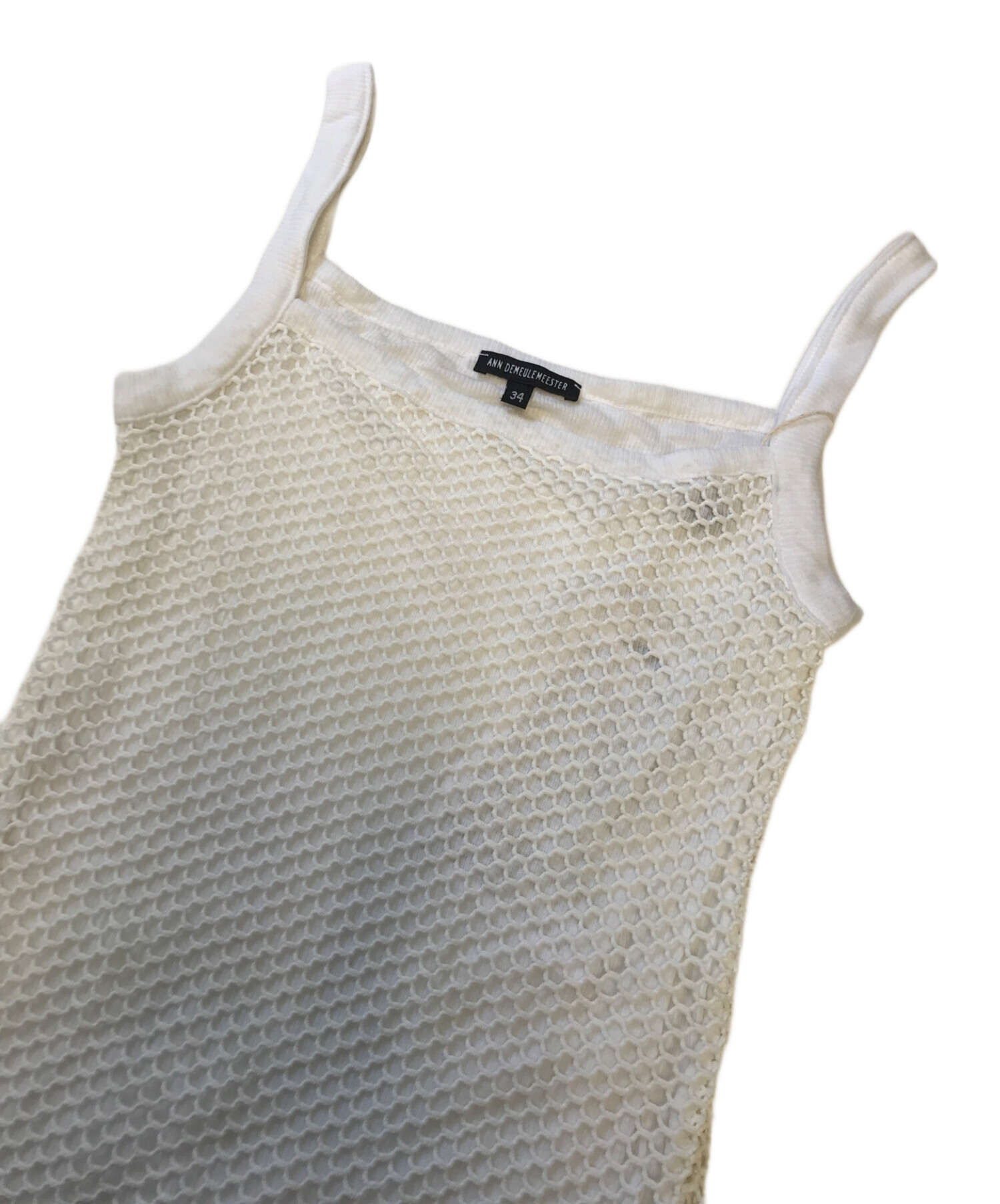 ANN DEMEULEMEESTER タンクトップ 34 中古・古着通販】ANN DEMEULEMEESTER (アンドゥムルメステール
