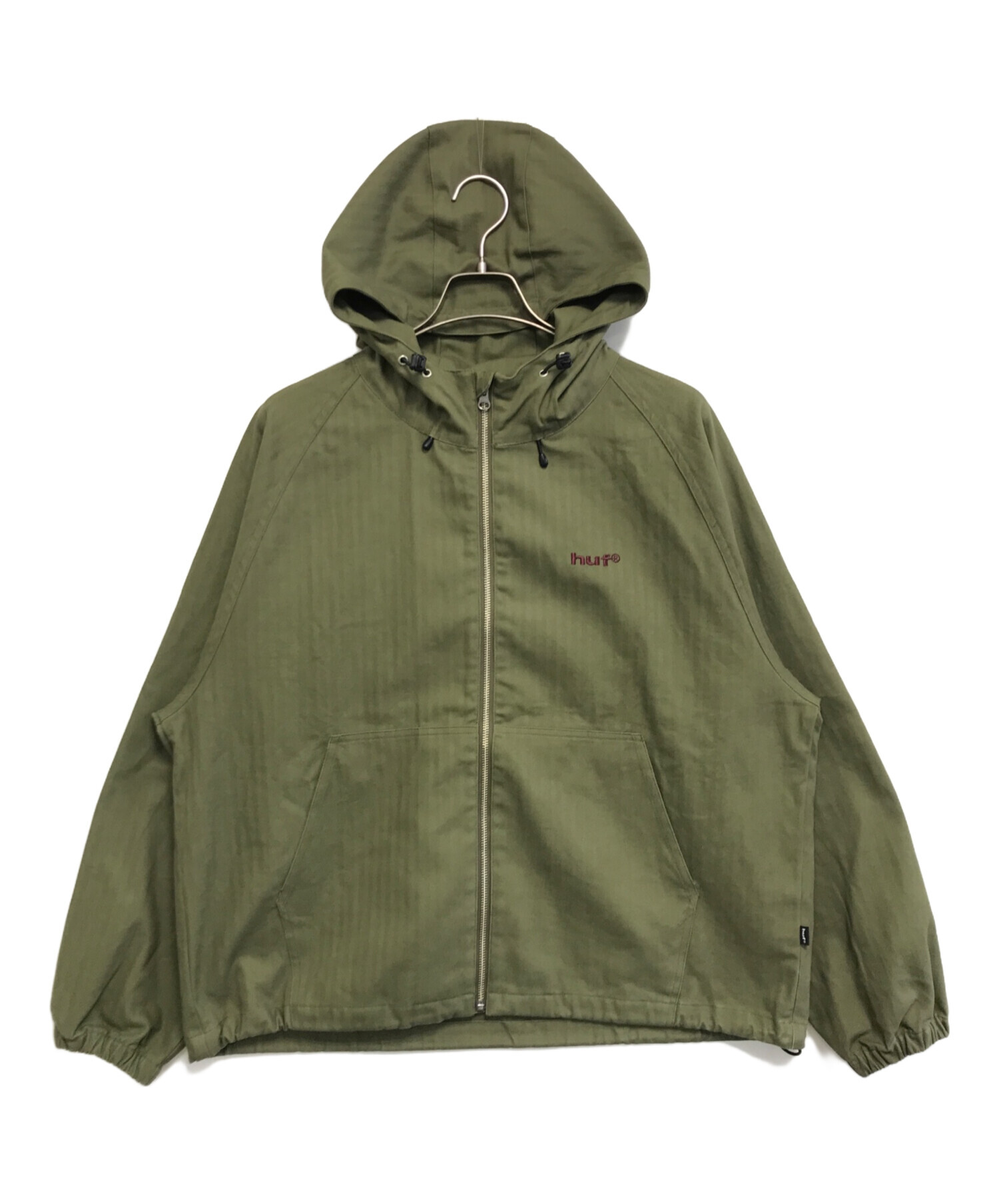 中古・古着通販】HUF (ハフ) eightynine HOODED JACKET グリーン 