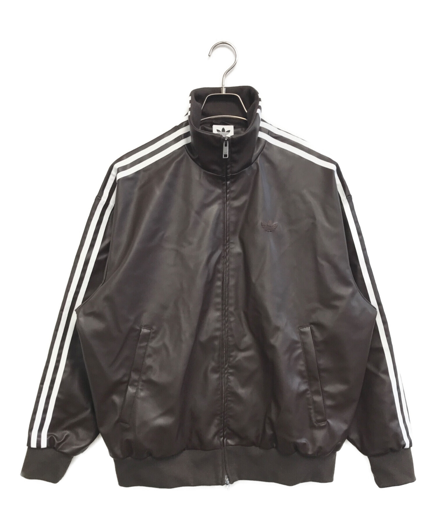 中古・古着通販】adidas (アディダス) Leather 3S Track Top ブラウン