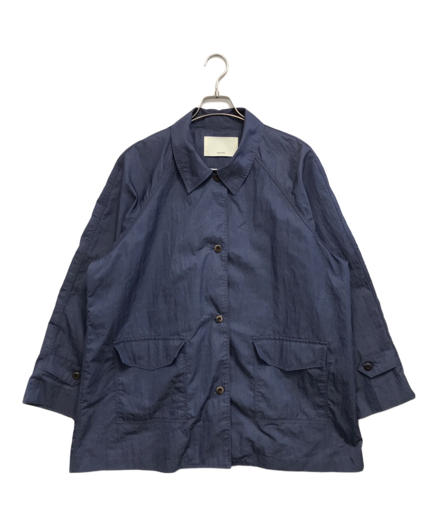 中古・古着通販】OHOTORO (オオトロ) Surface Half Trench Coat ブルー