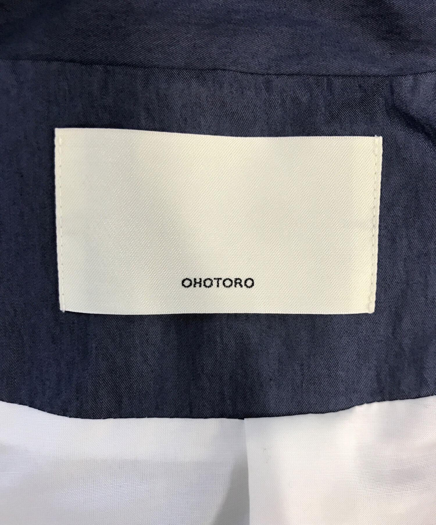 中古・古着通販】OHOTORO (オオトロ) Surface Half Trench Coat ブルー