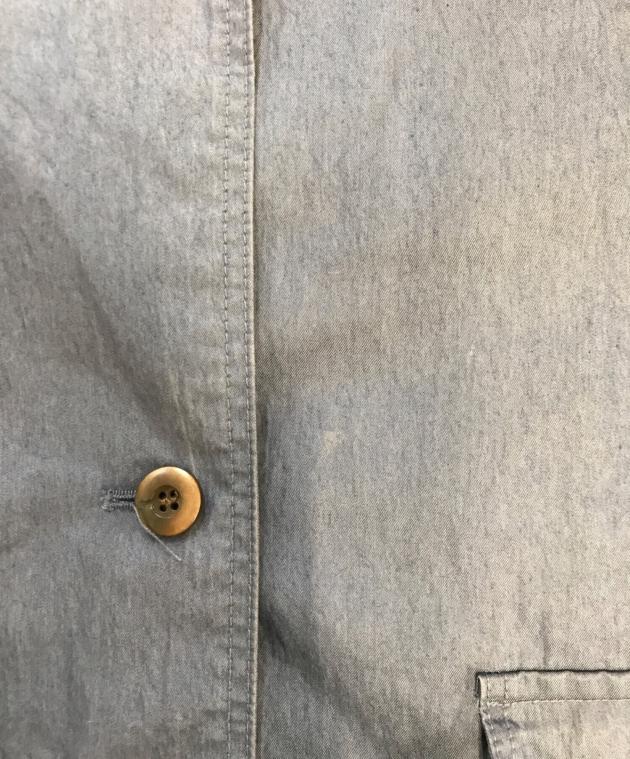 中古・古着通販】OHOTORO (オオトロ) Surface Half Trench Coat ブルー