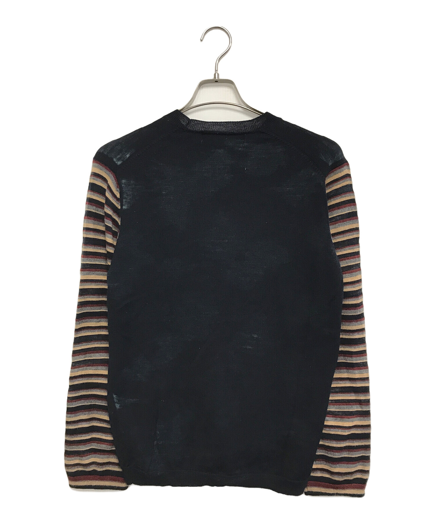 【美品】コムデギャルソンオムプリュス ボーダー 編み込み セーター 中古・古着通販】COMME des GARCONS HOMME PLUS (コムデギャルソンオム
