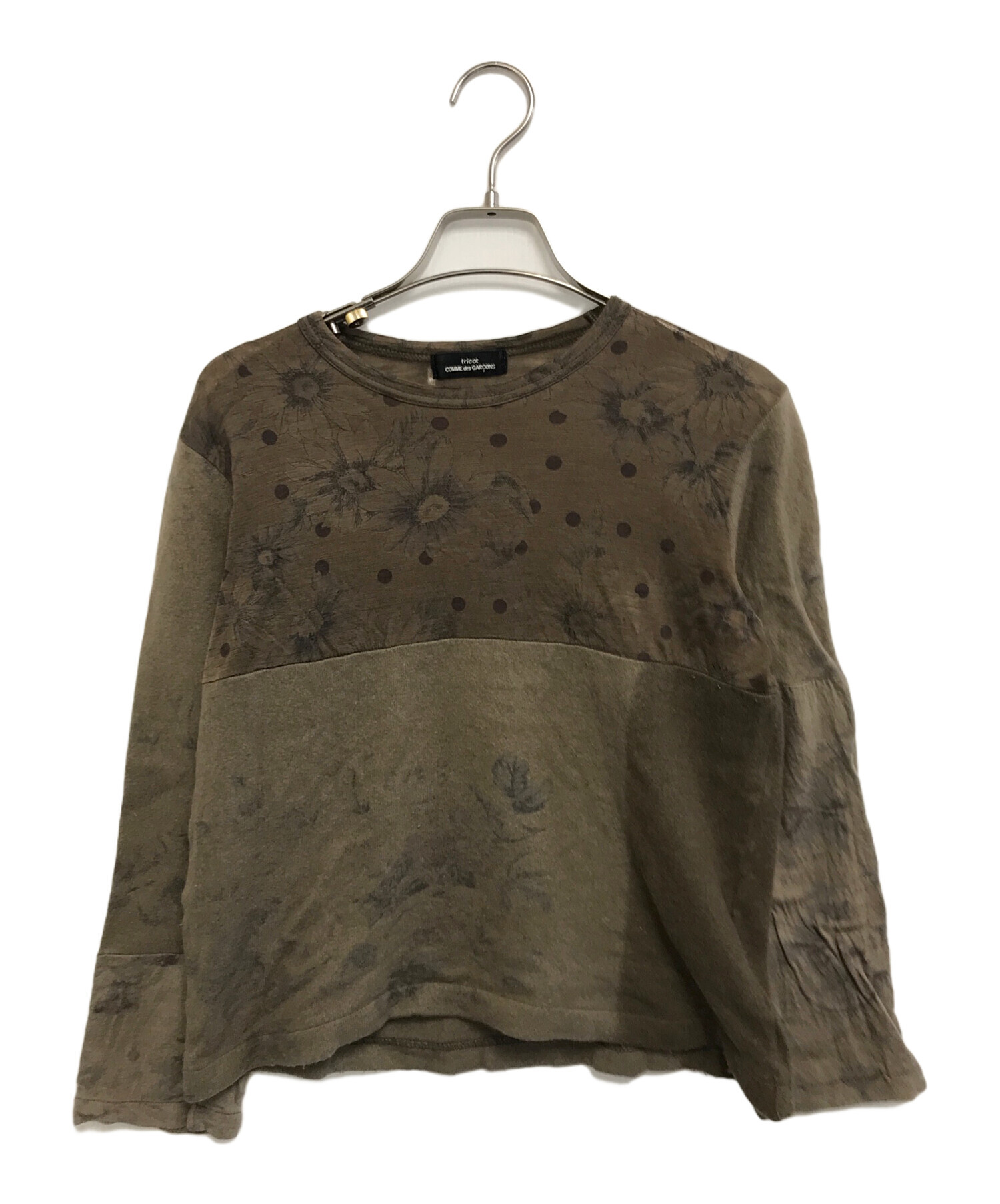 AD1989✨トリココムデギャルソン アーカイブ ニット トレーナー グリーン系 中古・古着通販】tricot COMME des GARCONS (トリココムデギャルソン