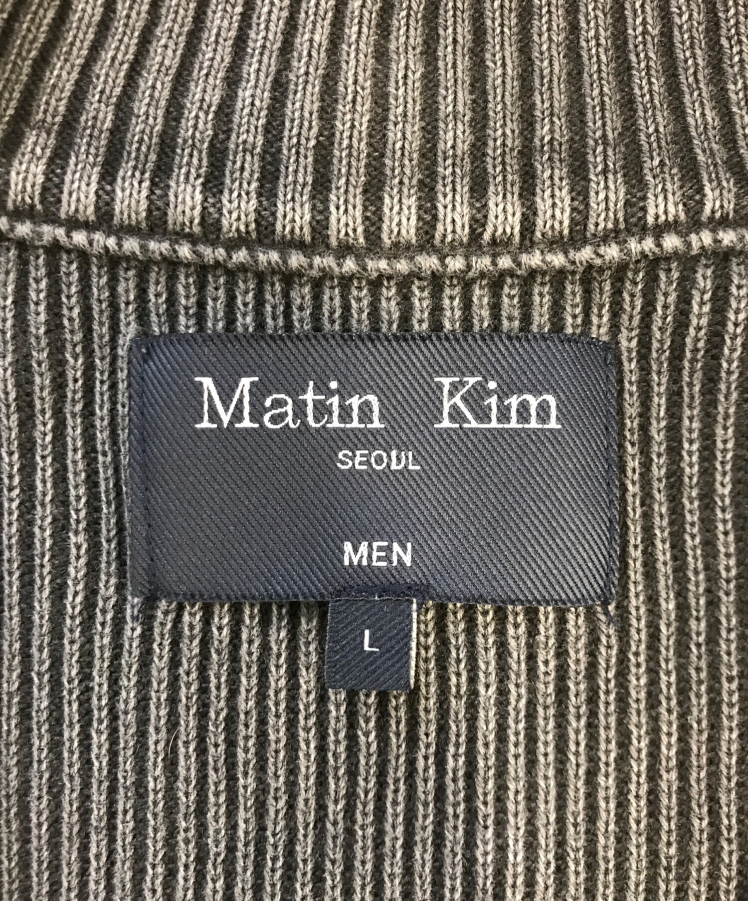 中古・古着通販】Matin Kim (マーティン・キム) ニットベスト ブラック