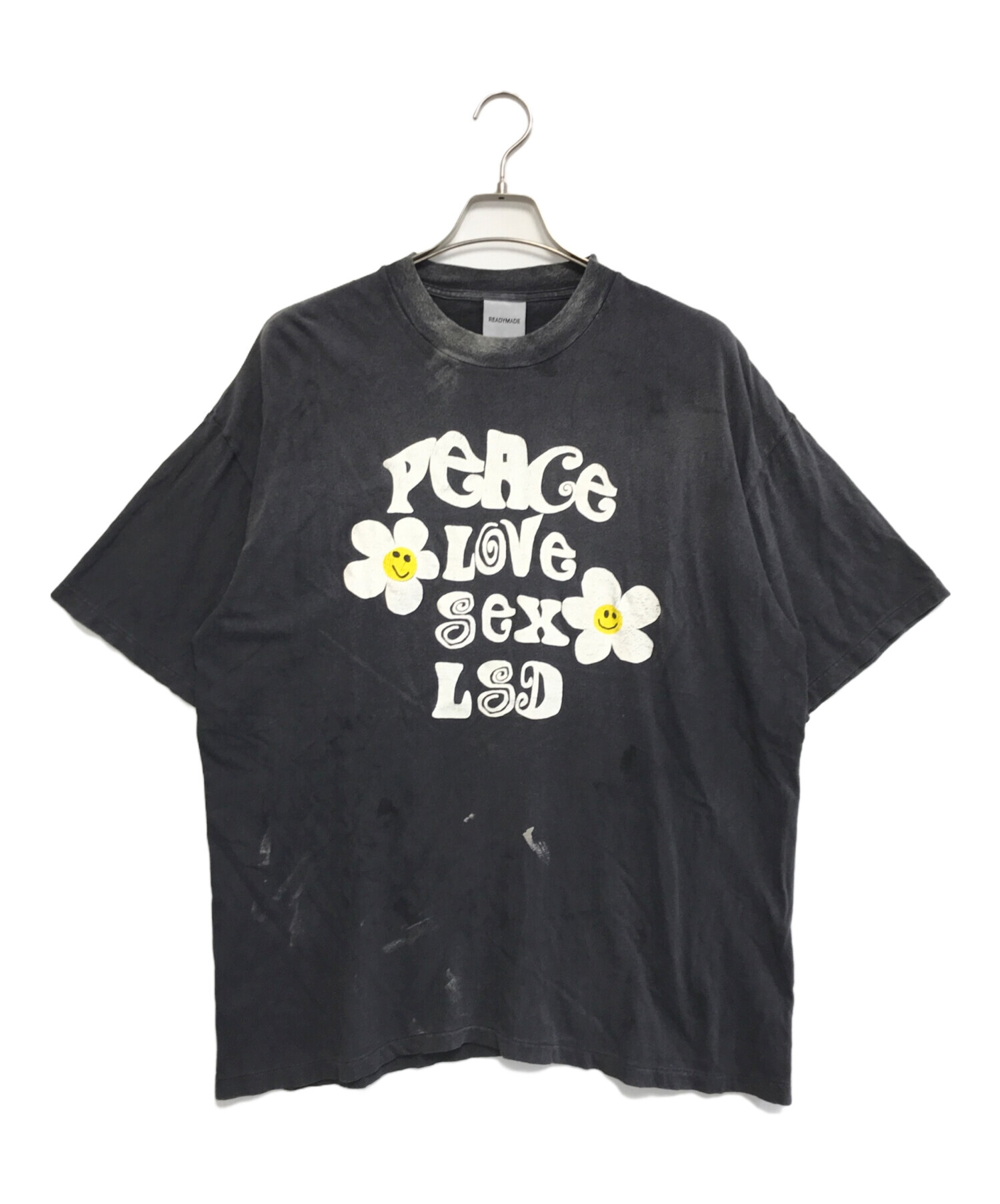 中古・古着通販】READYMADE (レディメイド) PEACE TEE ブラック サイズ 