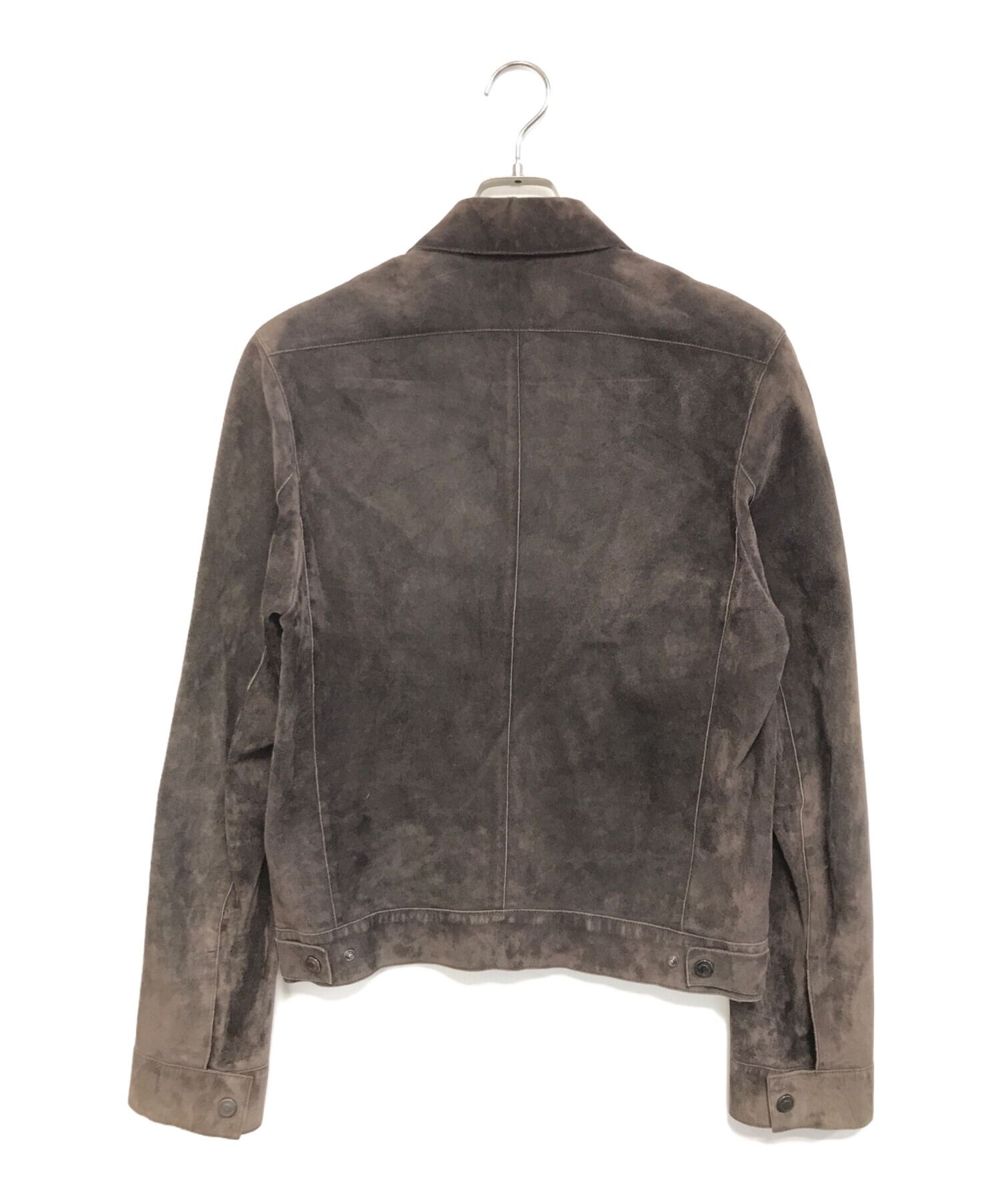 GUCCIスエード レザーコート 中古・古着通販】GUCCI (グッチ) スエード レザージャケット ブラウン