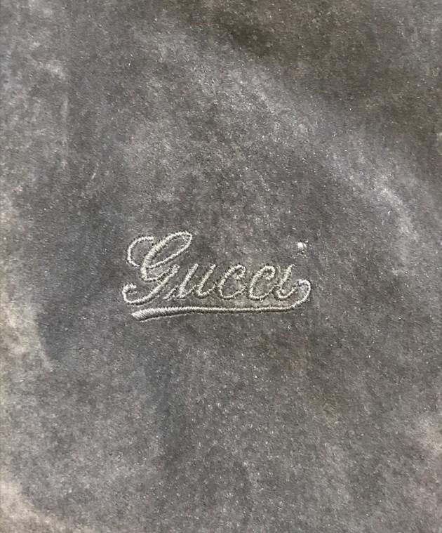中古・古着通販】GUCCI (グッチ) スエード レザージャケット ブルー