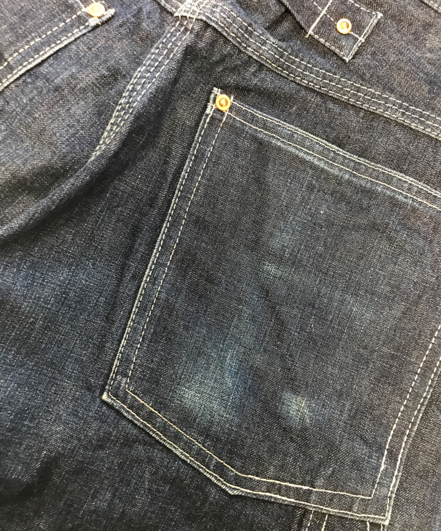 ATLAST&CO 218 ペインターデニムパンツ アットラスト 中古・古着通販】ATLAST & CO (アットラスト) シンチバックペインター