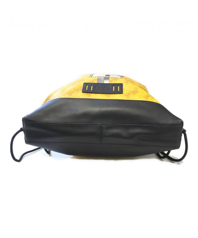中古・古着通販】COACH (コーチ) ナップサック イエロー サイズ:表記